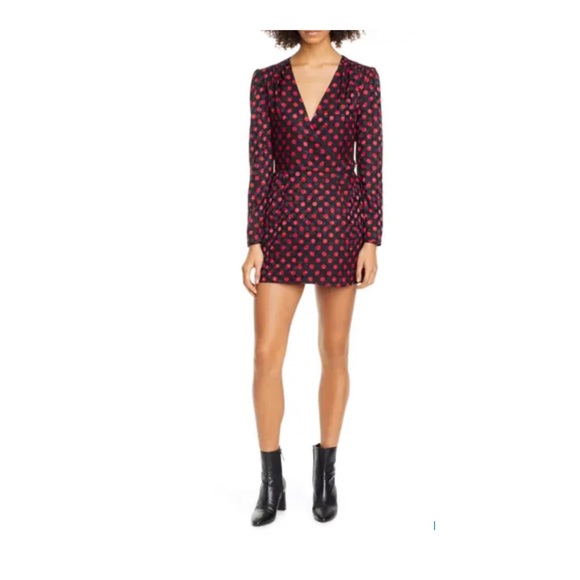 Re/Done Dresses & Skirts - Re/Done 80’s Silk Wrap Dress in Polka Dot